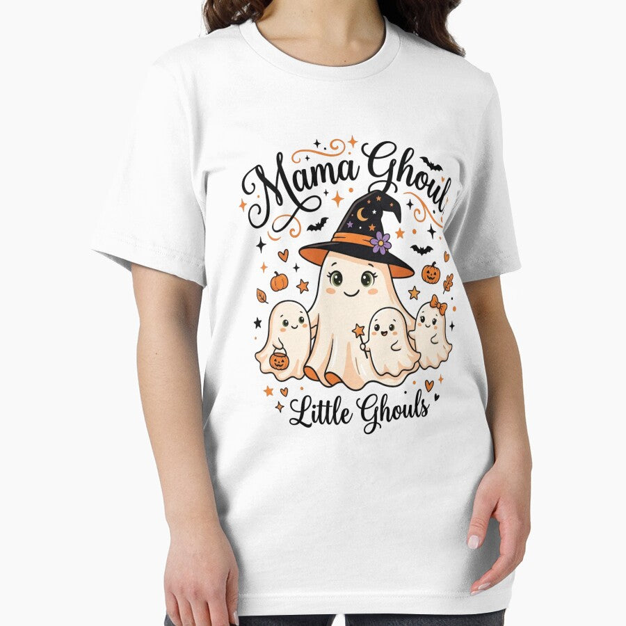 Mama Ghoul Cute Halloween Family Matching Ghost Mother and Little Ghouls by KreatoLab