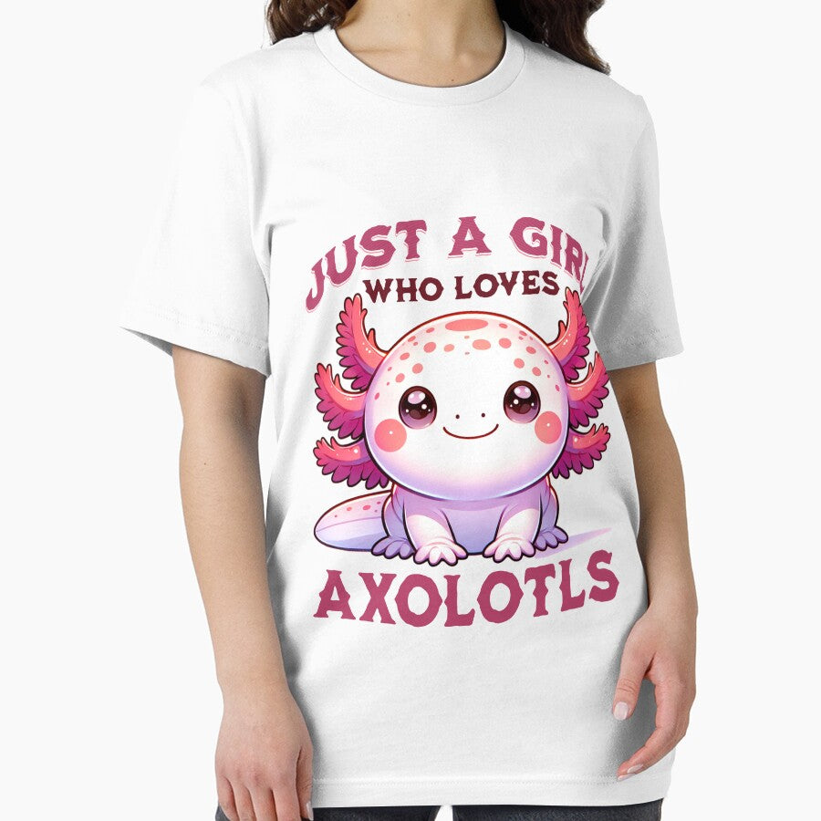 Cute Axolotl Lover Design - Just A Girl Who Loves Axolotls by Opheli-awould