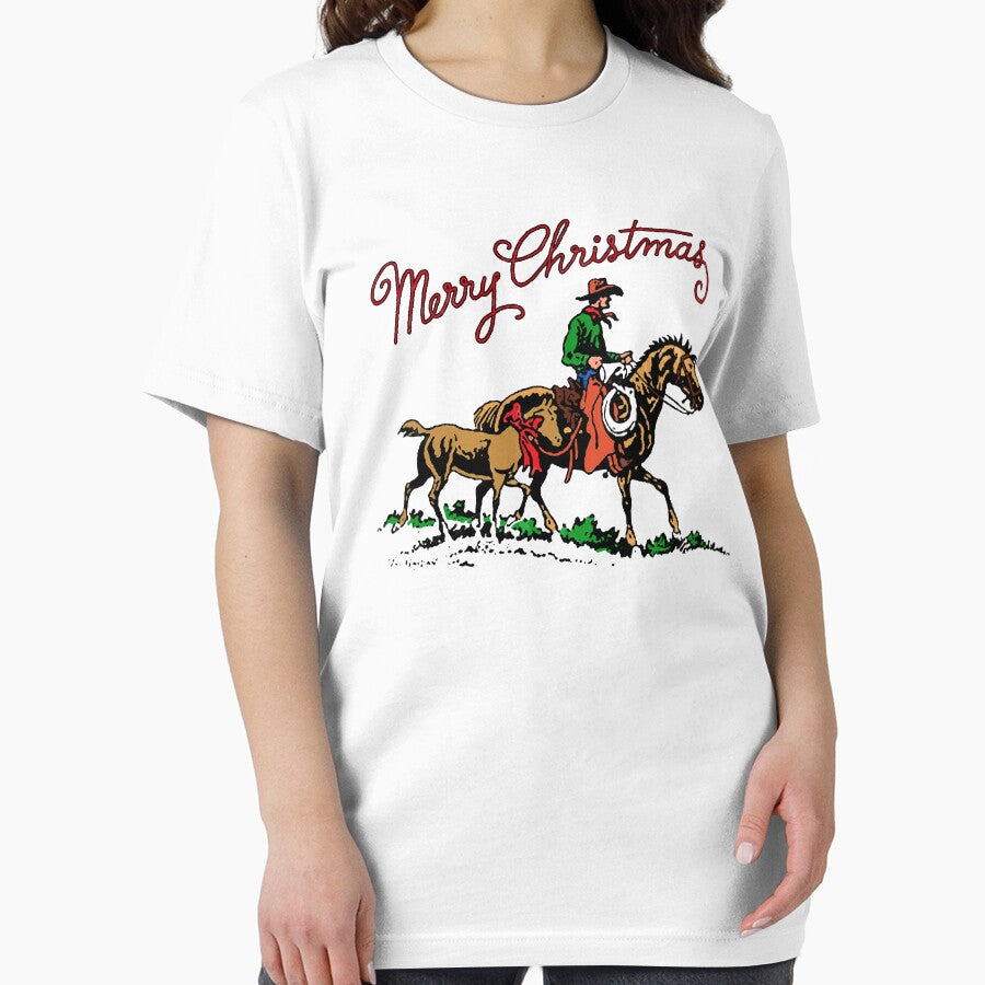 Western Cowboy on a Horse with Pony by ge0rge0