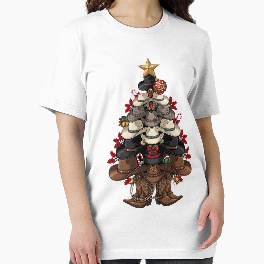 Cowboy Hat Christmas Tree Western Country Holiday by CF_VintageDesign