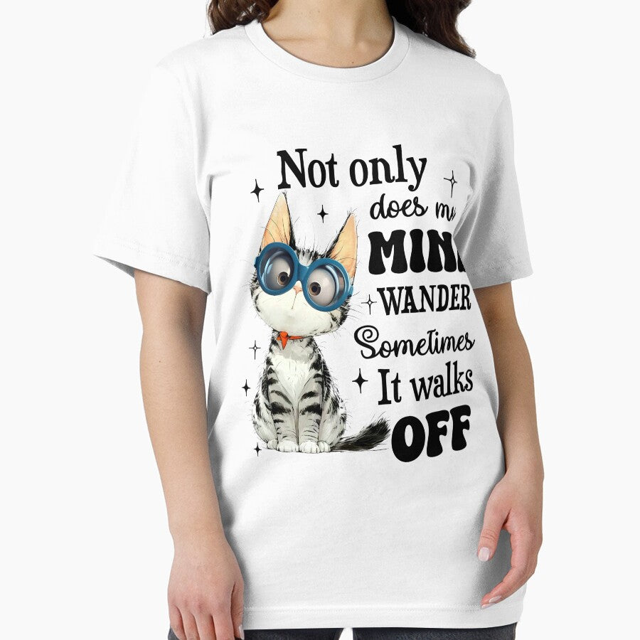 My mind wander, funny cat mom design by godleo