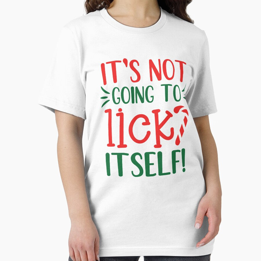 It's Not Going To Lick Itself Candy Cane Funny by Shop Yeah