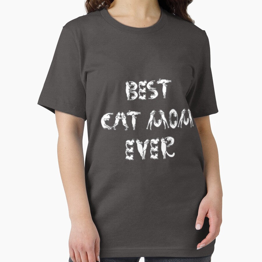 Best Cat Mom Ever (white text, grey outline) by Kataverse