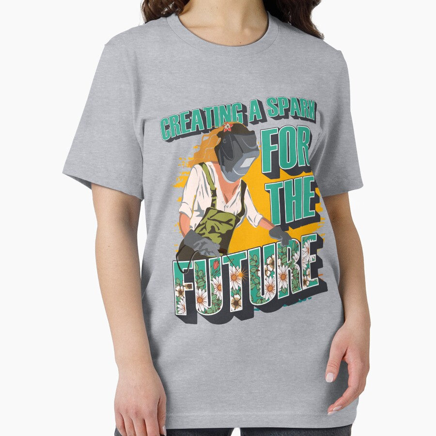 Welder girl funny quote woman metal worker gift Creating a spark for the future by HomeCoquette