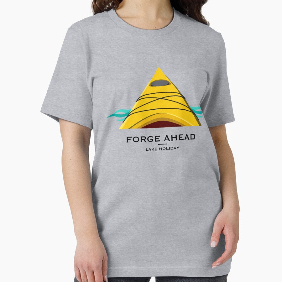Forge Ahead Kayak - Lake Holiday - Yellow by BlueSkyTheory