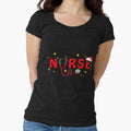Red Nurse With Stethoscope and Santa hat For Christmas by kimart18