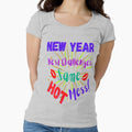 New Year New Challenges Same Hot Mess Lettering Design, Howdy New Year,New Years Celebration, New Years Eve Countdown by Adri Barnard