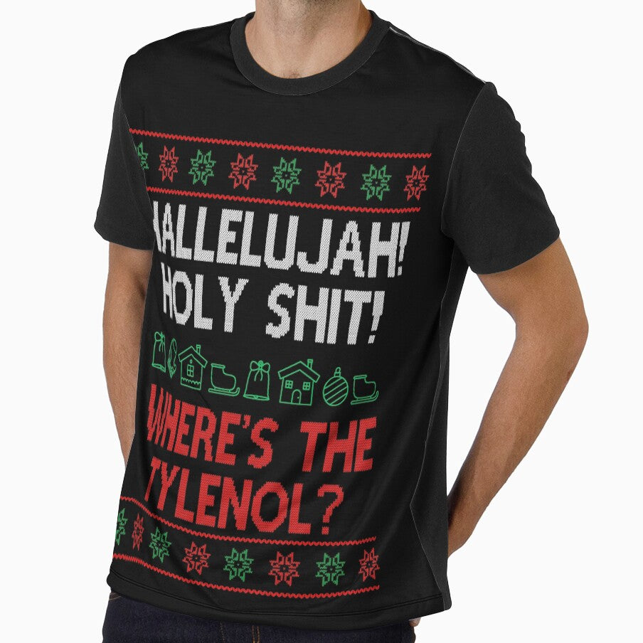 Hallelujah, Holy Shit, Christmas Movie Quote Funny by Sunnyhova