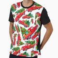 Festive Truck Christmas Tree seamless pattern by natropycals