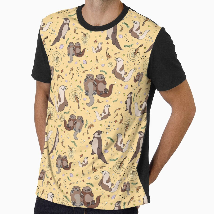 Otters in Yellow by Nemki