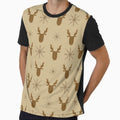 Reindeer gold pattern christmas by Gabba Delgado