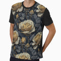 Lush Rose Bouquet - Retro Flower Floral - Gifts For Mom by RoyalStarsPatts Unisex
