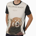 Hygge Red Panda & Grapes "DELICIOUS" #2 Portrait by NickWhittleArt