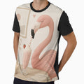 Hygge Flamingo & Milkshake "DELICIOUS" Portrait by NickWhittleArt
