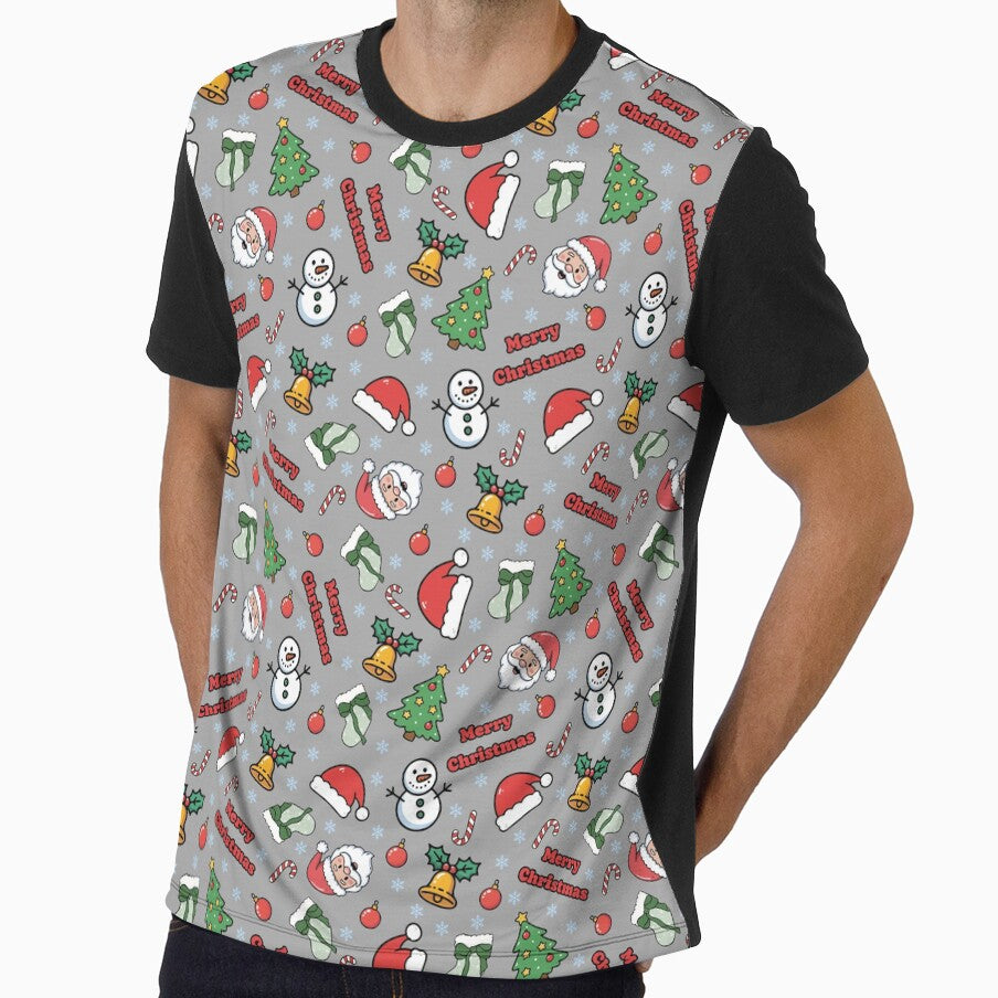 Cartoon Christmas on Gray by KSimpson838