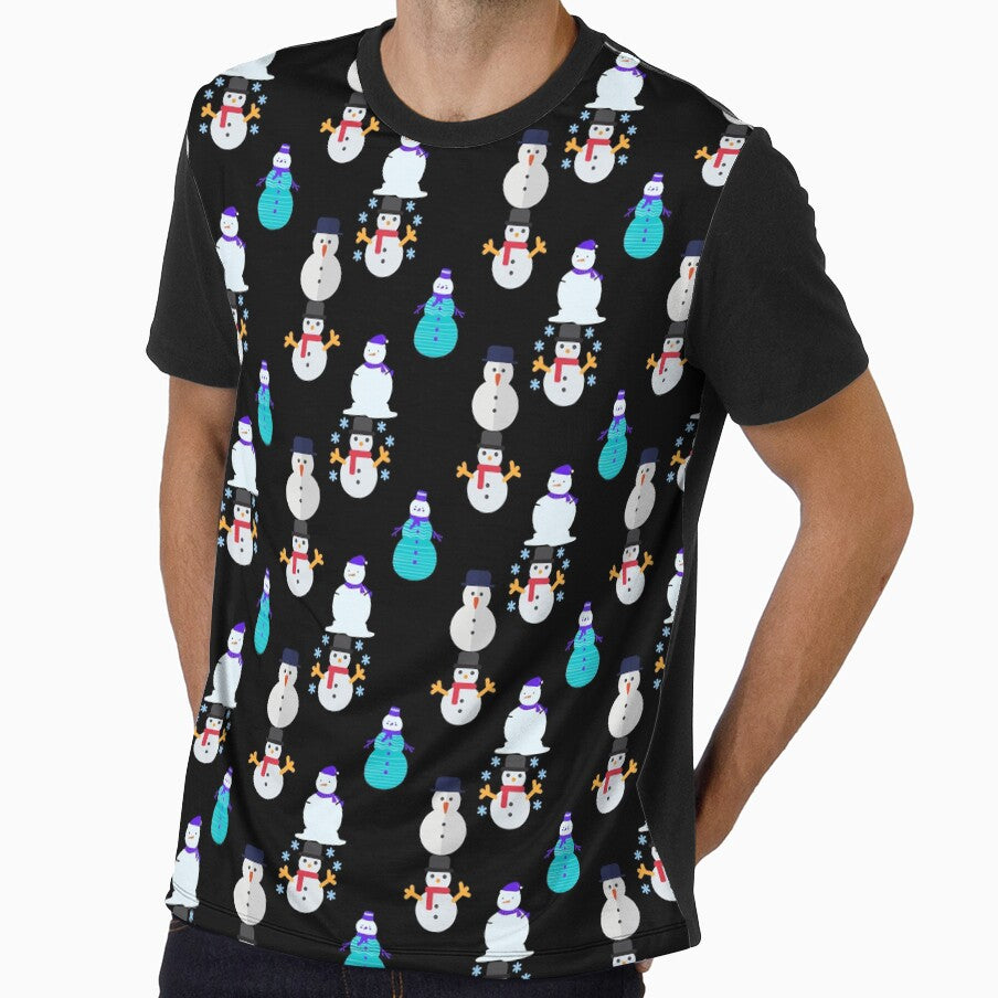 little snowman pattern (black) by cute105