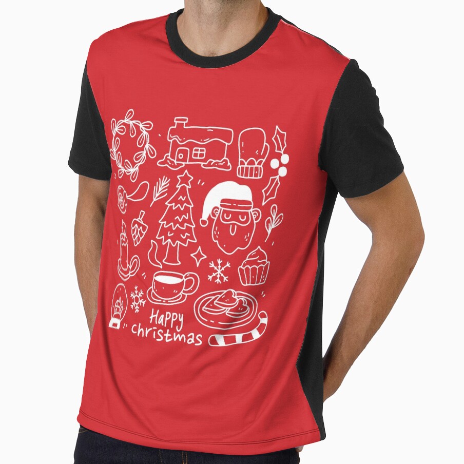 Hygge Christmas With Santa White Red by Ashberry2