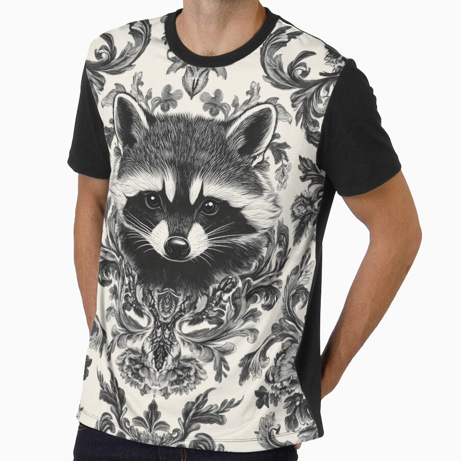 Raccoon Damask by KingExpressions