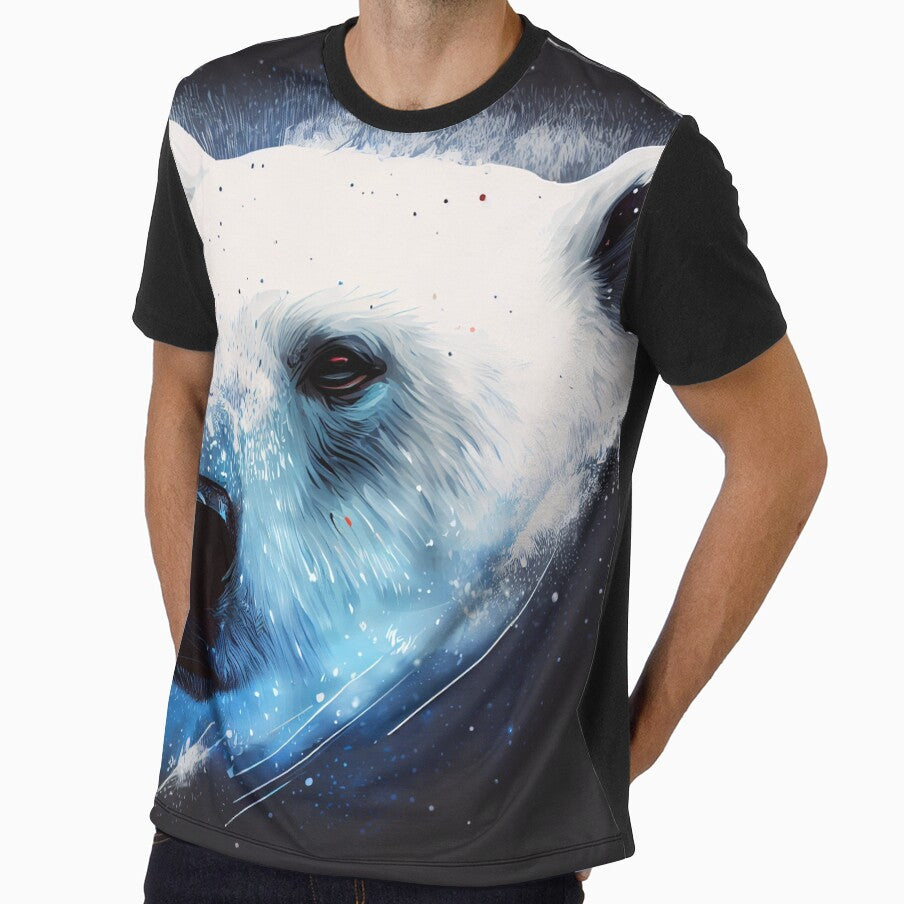 Snowy Polar Bear Head by mcmtdesigns