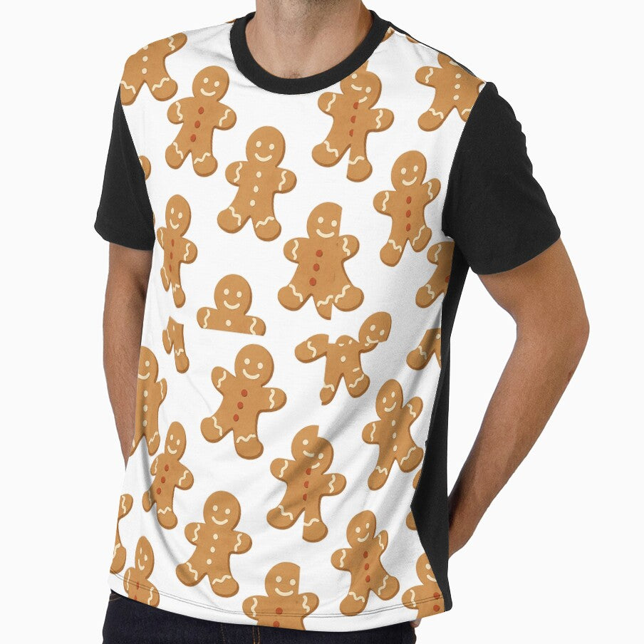 Gingerbread Man Pattern Christmas White - Holiday Cookie Toss by PunchDrop