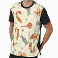 Retro Ginger Bread Man and Christmas Candies Pattern by Farissa Designs