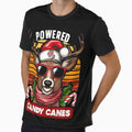 Powered by Candy canes, funny Rudolph reindeer by AW2 Designs