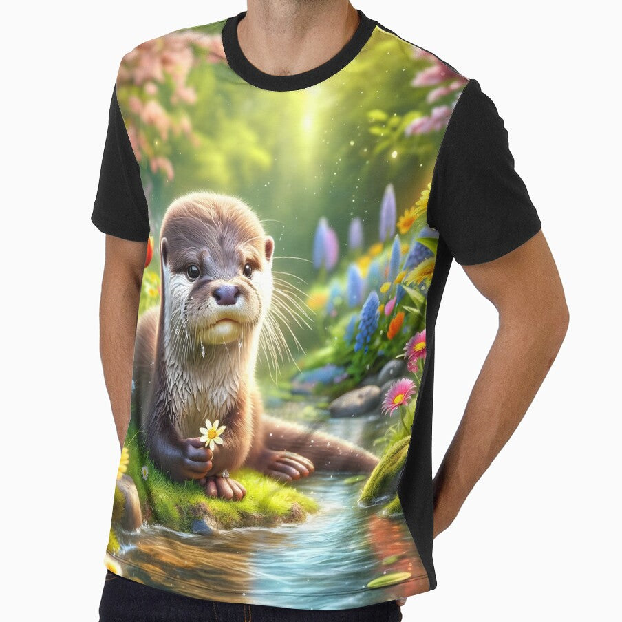 Enchanted Waters: The Otter's Garden Haven by digiscapeart