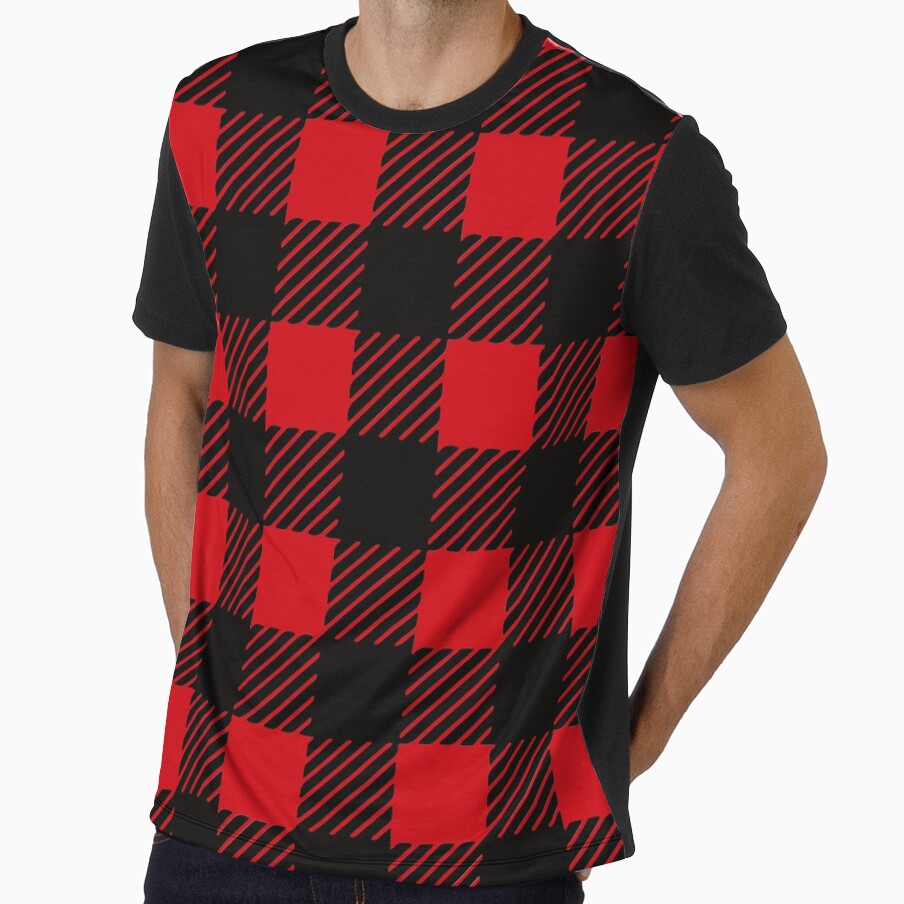 Pajama Red Plaid Buffalo , Women's Holiday Buffalo by Alan-NY