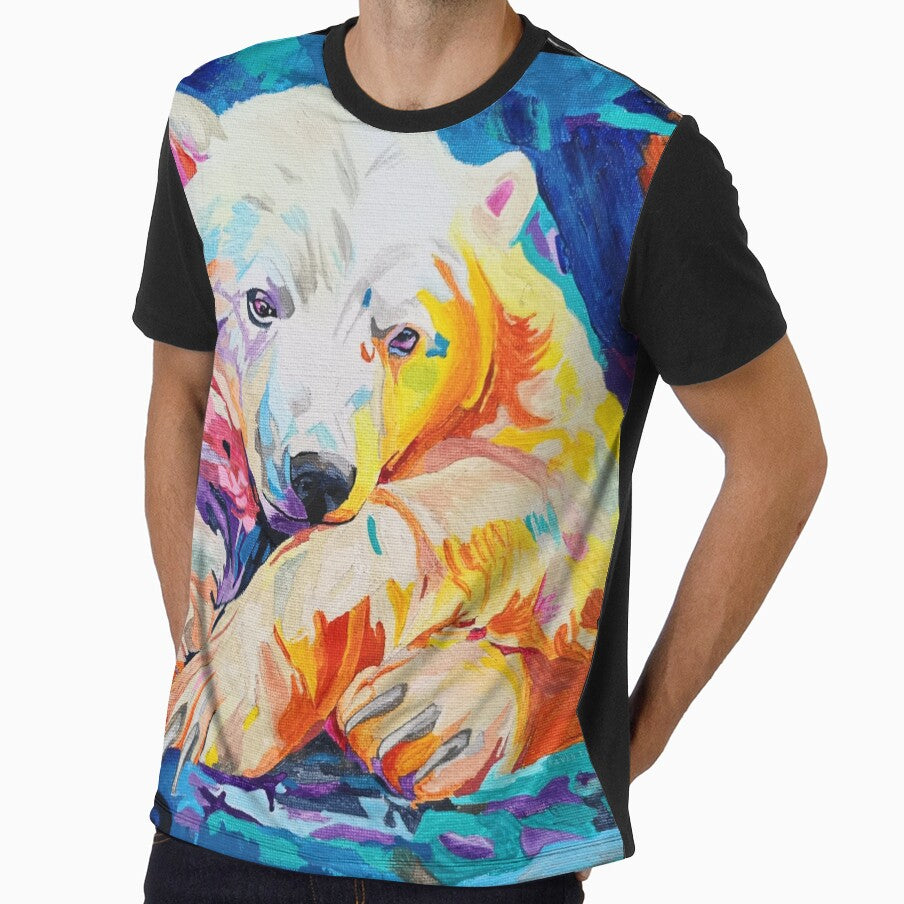 Nanuk | Colourful Polar Bear Acrylic Painting by RavenFosterArt