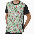 Cartoon Christmas on Pale Green by KSimpson838