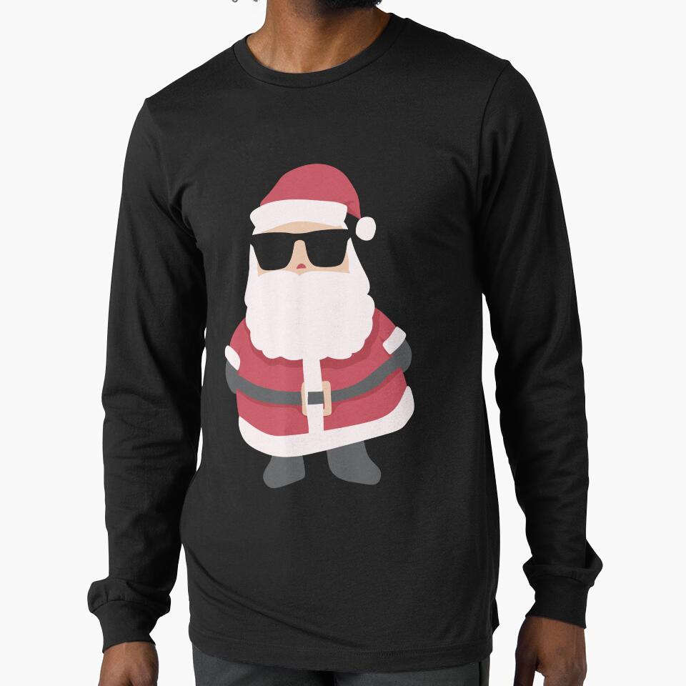 Funny Santa Clause Graphic With Shades by L-and-X
