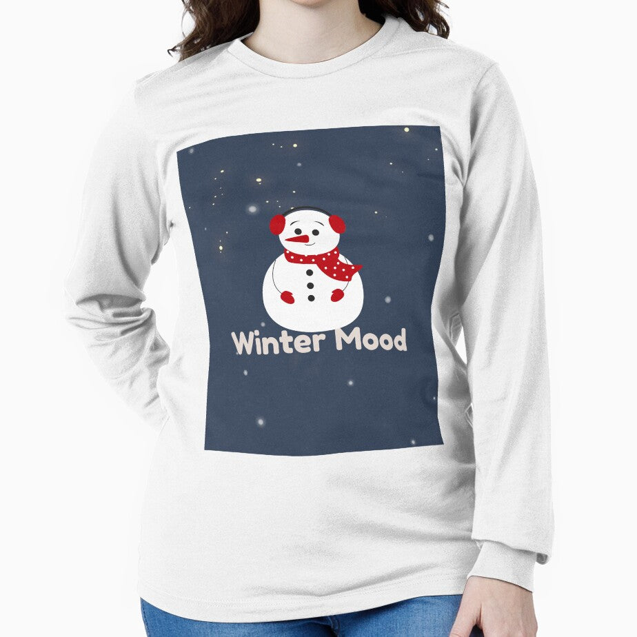 Classic Winter Mood Snowman Design by Artilura