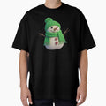 Cheerful Snowman in Green Winter Gear by christmas-xmas