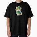 Cute  Kitten Dressed as Christmas Tree Cartoon Desing by kndzxf