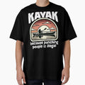 I KAYAK BECAUSE PUNCHING PEOPLE IS ILLEGAL - KAYAK GIFT by KEF Custom