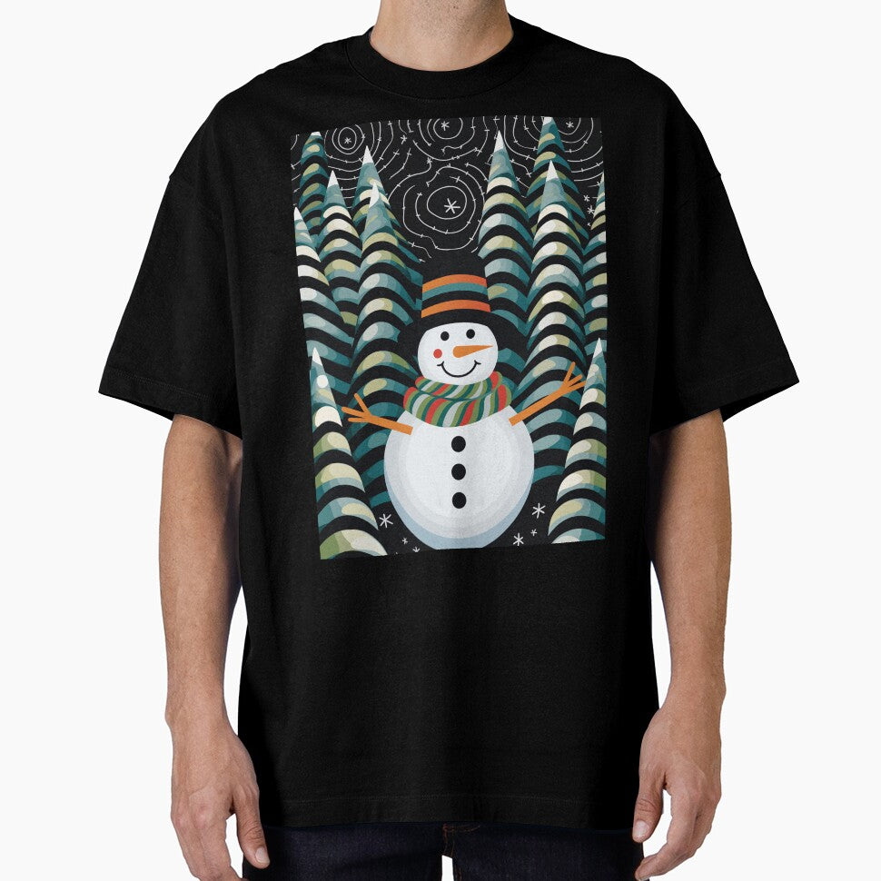 Snowman in the Woods by EnchantArtCo