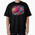 Axolotl Pop Art Cute Axolotl Colorful Paint Splashes by MTRBSK11