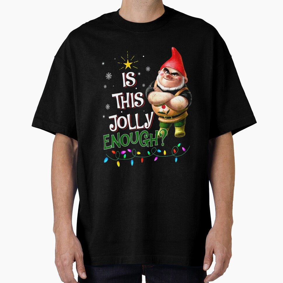 Is This Jolly Enough Noel Light Gnome Pajama Merry Christmas by TGMerwin