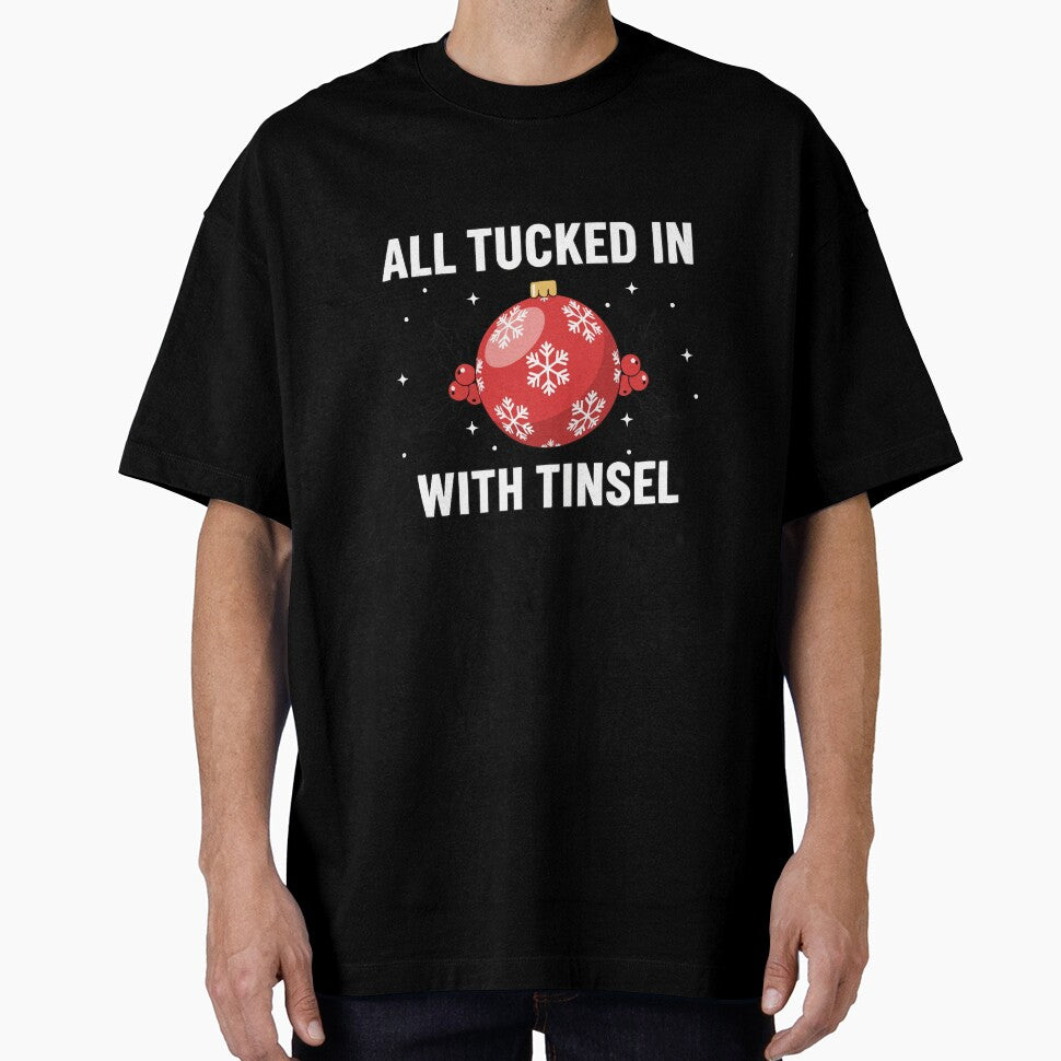 All Tucked In With Tinsel Christmas Ornament by graphicnew