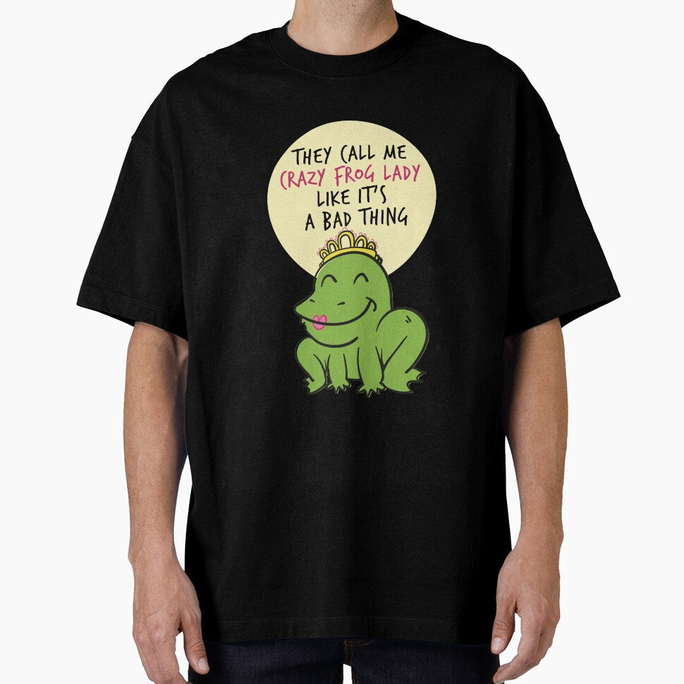 They Call Me Crazy Frog Lady Frog Amphibians Animals Lovers Funny Sayings by Klimentina