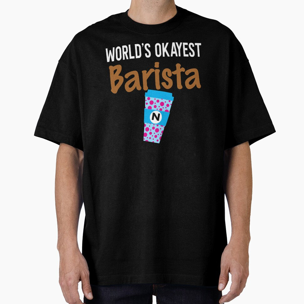 World's Okayest Barista Monogram N by ZiesMerch