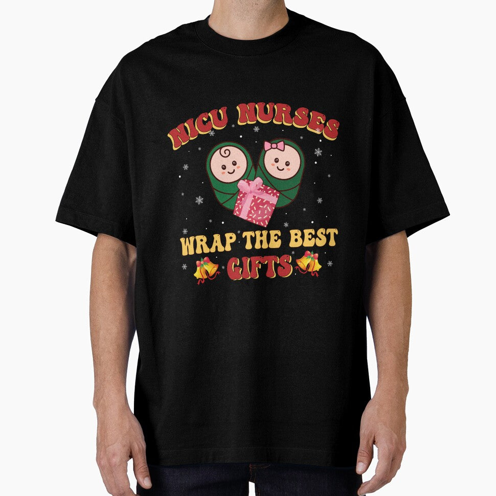 Funny Christmas Shirt For NICU Nurses Xmas Team Tiny Humans by MortiStolten