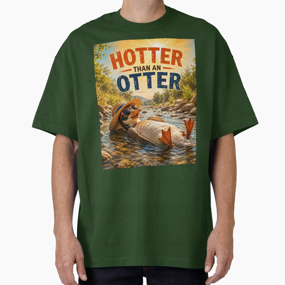 Hotter Than an Otter Funny Otter Design by CJLindy