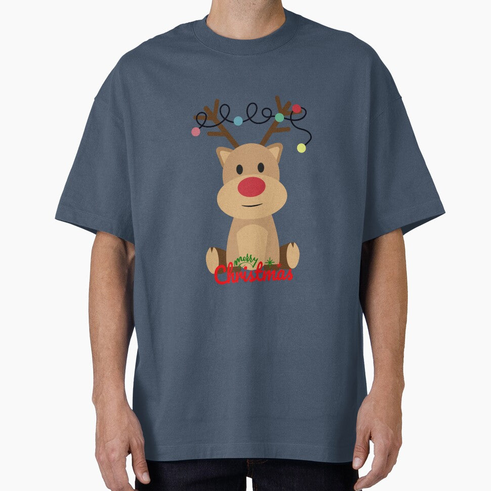Cute Christmas Reindeer Kawaii Holiday Design by     Sela Art