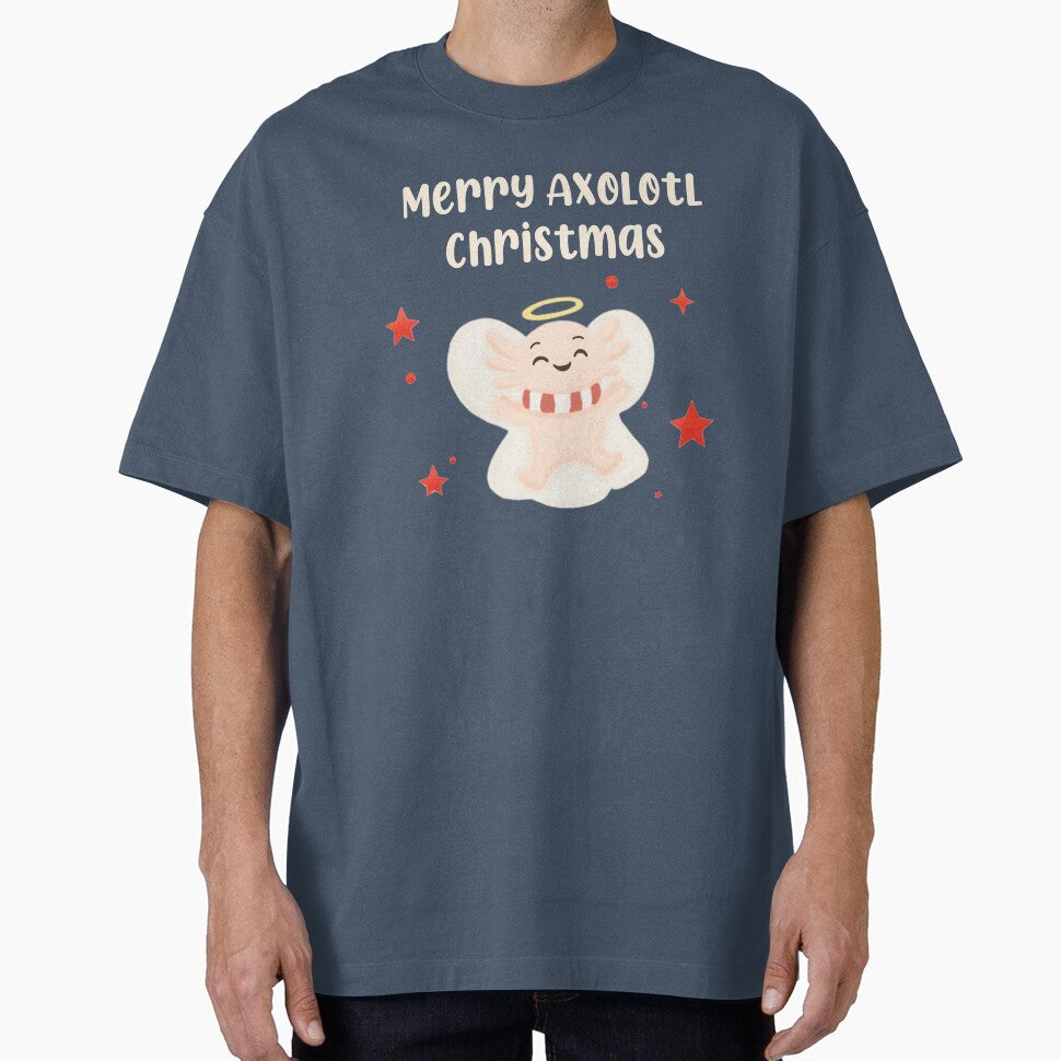 Axolotl Christmas Pink Snow by MochiBunnyDiaries