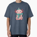 Cute Kids Axolotl Christmas Winter by TheGingerEffect
