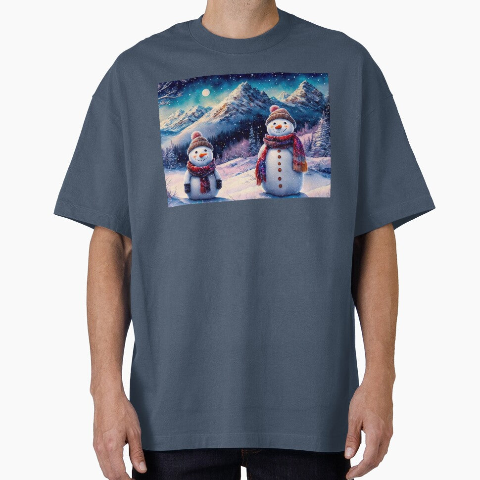 Two Snowmen in the Mountains by m-y-A-I-A-R-T-