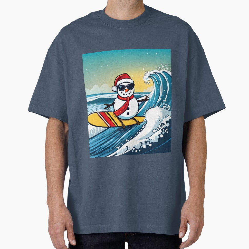 Snowman Surfer #9 On Vacation -   Surf Santa's Pal by Artekinium