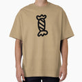 Wrapped candy silhouette symbol. Tasty sugar dessert food childish celebration. by olivepine69