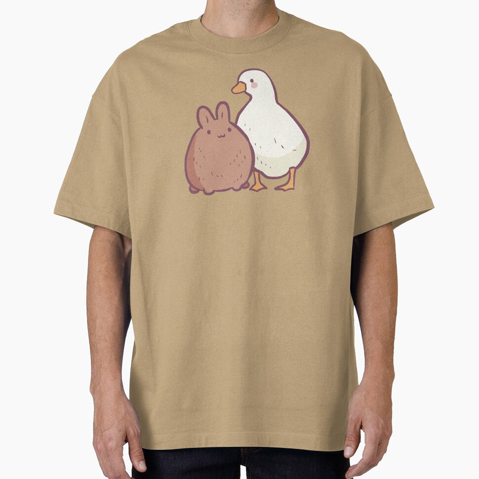 Duck and bunny illustration by Artofmayara